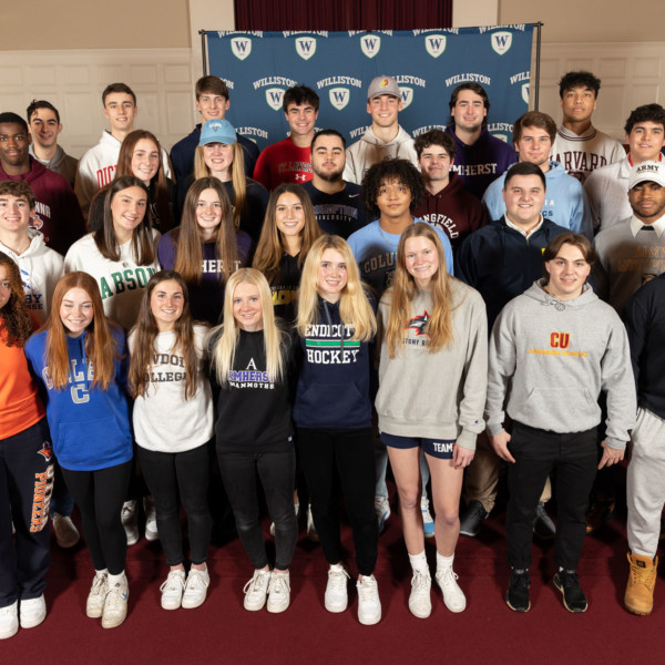 32 students on a stage