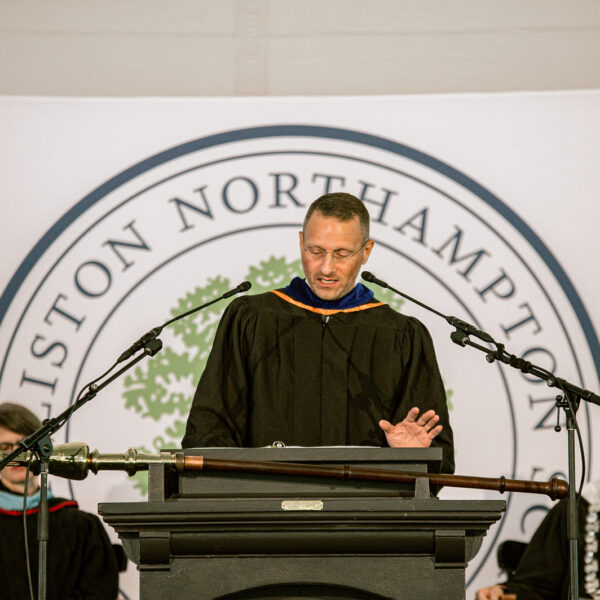 Michael George '98 speaks at 2025 Commencement Ceremony