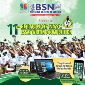 Bible Society Of Nigeria NYSC Essay Competition 2022 (How To Apply)