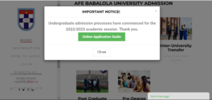 How To Apply For ABUAD Post UTME 2022/2023