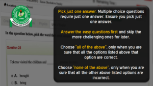 Pick Just One Answer (JAMB Shortcut Keys)
