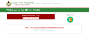 NYSC Batch C Mobilization Timetable 2022